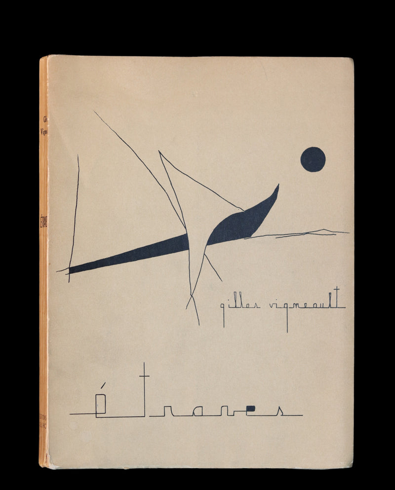 1961 Rare 2nd Edition French Book - Signed by Gilles Vigneault - ETRAVES.