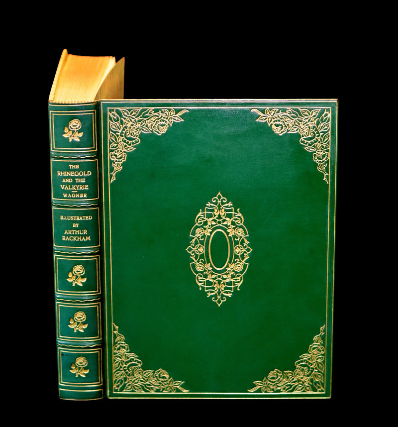 1910 Rare 1stED bound by Bayntun Riviere - Wagner's Rhinegold and the Valkyrie illustrated by Arthur RACKHAM.