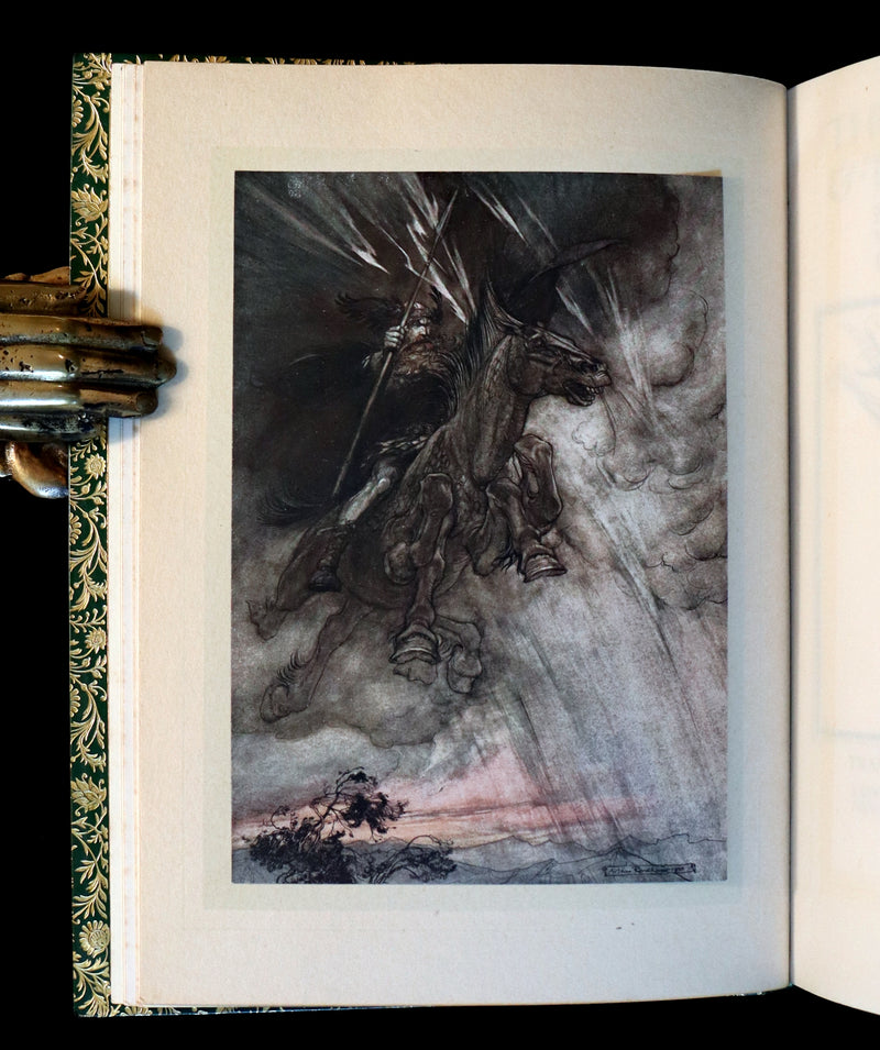 1910 Rare 1stED bound by Bayntun Riviere - Wagner's Rhinegold and the Valkyrie illustrated by Arthur RACKHAM.
