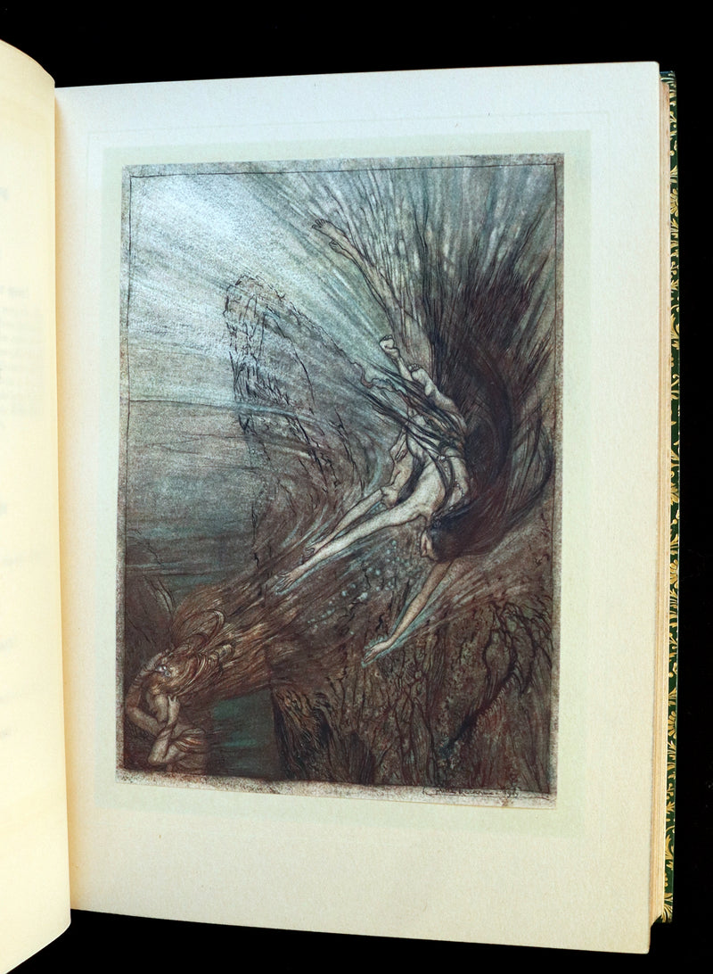 1910 Rare 1stED bound by Bayntun Riviere - Wagner's Rhinegold and the Valkyrie illustrated by Arthur RACKHAM.