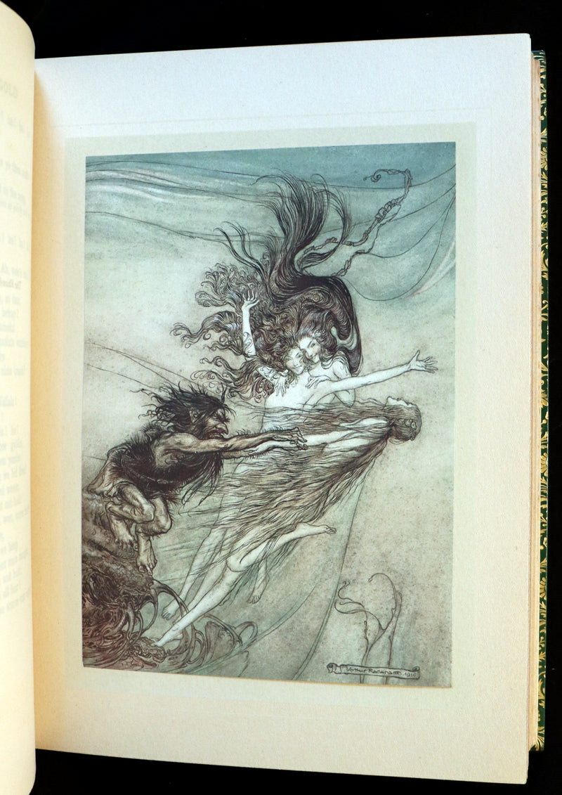 1910 Rare 1stED bound by Bayntun Riviere - Wagner's Rhinegold and the Valkyrie illustrated by Arthur RACKHAM.