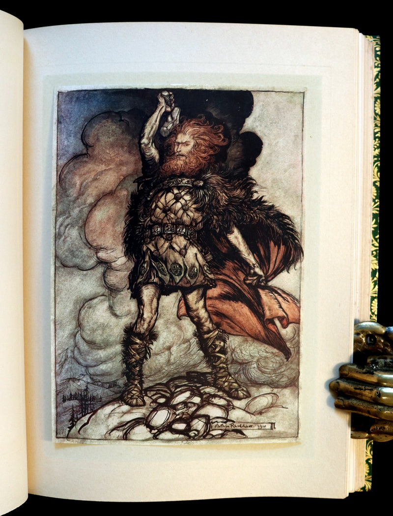 1910 Rare 1stED bound by Bayntun Riviere - Wagner's Rhinegold and the Valkyrie illustrated by Arthur RACKHAM.