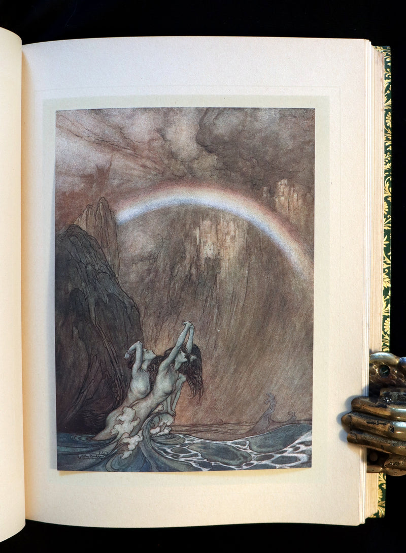 1910 Rare 1stED bound by Bayntun Riviere - Wagner's Rhinegold and the Valkyrie illustrated by Arthur RACKHAM.