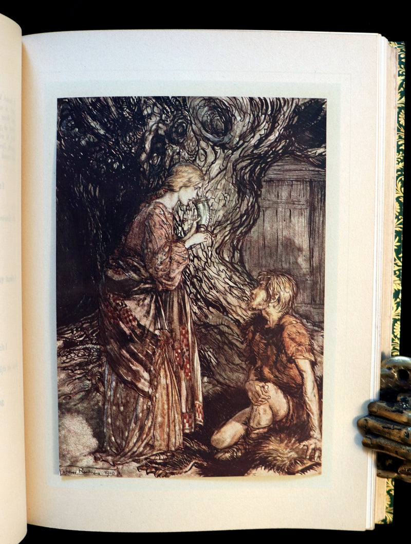 1910 Rare 1stED bound by Bayntun Riviere - Wagner's Rhinegold and the Valkyrie illustrated by Arthur RACKHAM.