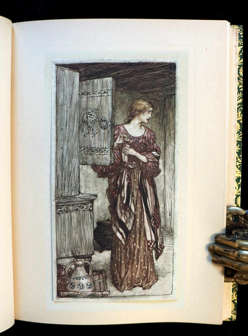 1910 Rare 1stED bound by Bayntun Riviere - Wagner's Rhinegold and the Valkyrie illustrated by Arthur RACKHAM.