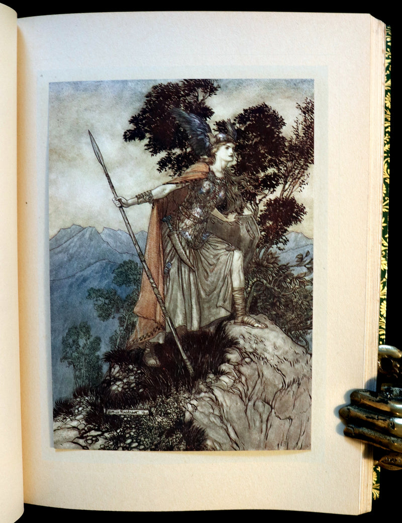 1910 Rare 1stED bound by Bayntun Riviere - Wagner's Rhinegold and the Valkyrie illustrated by Arthur RACKHAM.