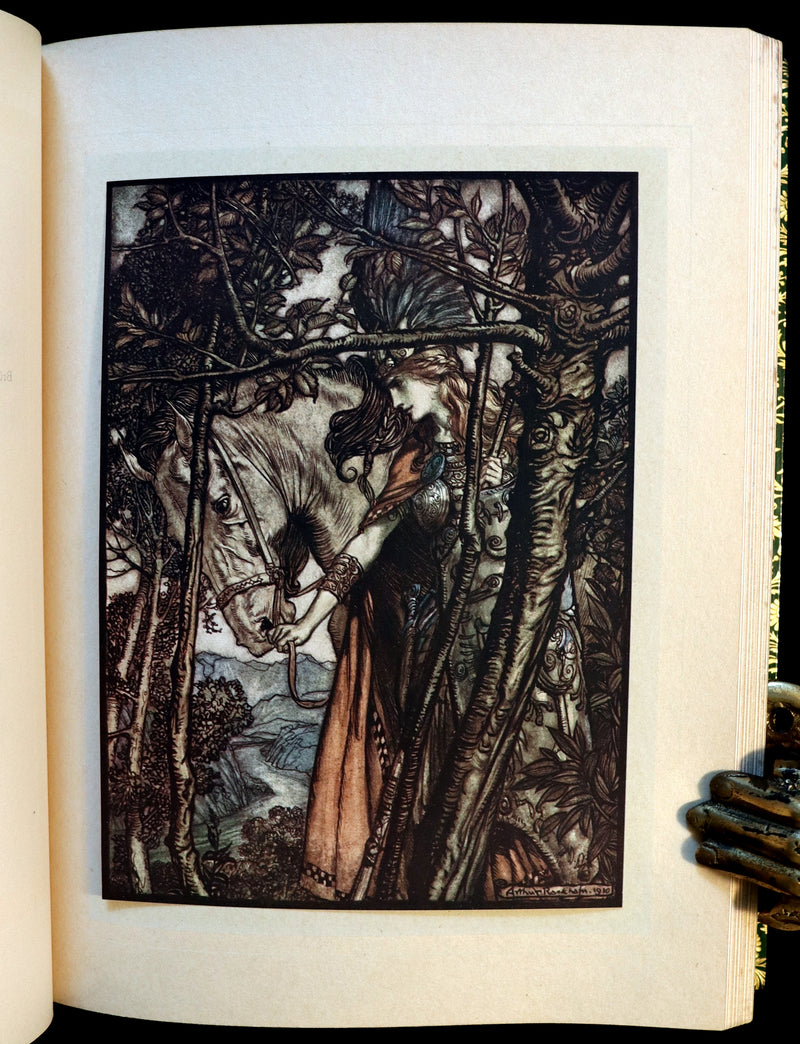 1910 Rare 1stED bound by Bayntun Riviere - Wagner's Rhinegold and the Valkyrie illustrated by Arthur RACKHAM.