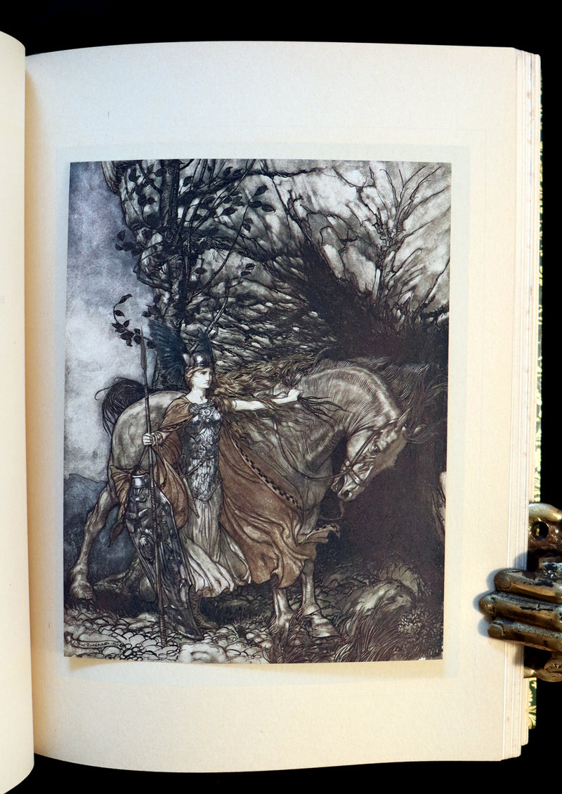 1910 Rare 1stED bound by Bayntun Riviere - Wagner's Rhinegold and the Valkyrie illustrated by Arthur RACKHAM.
