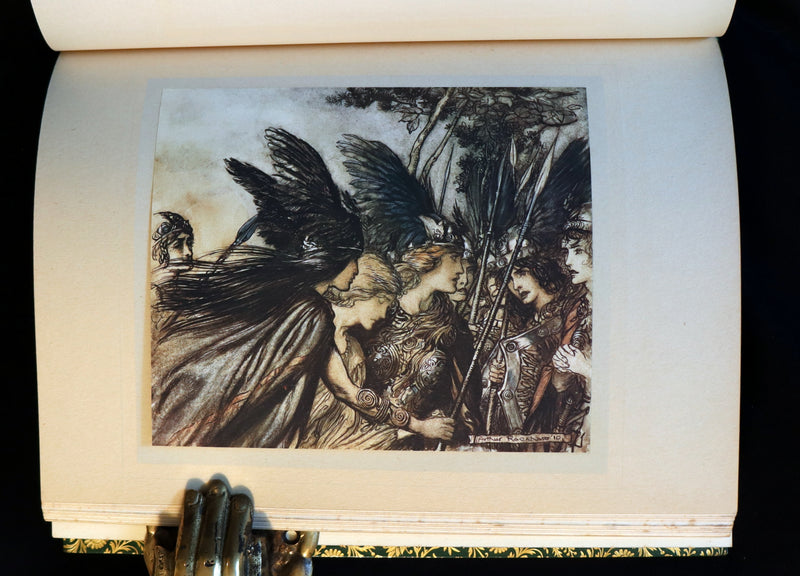 1910 Rare 1stED bound by Bayntun Riviere - Wagner's Rhinegold and the Valkyrie illustrated by Arthur RACKHAM.