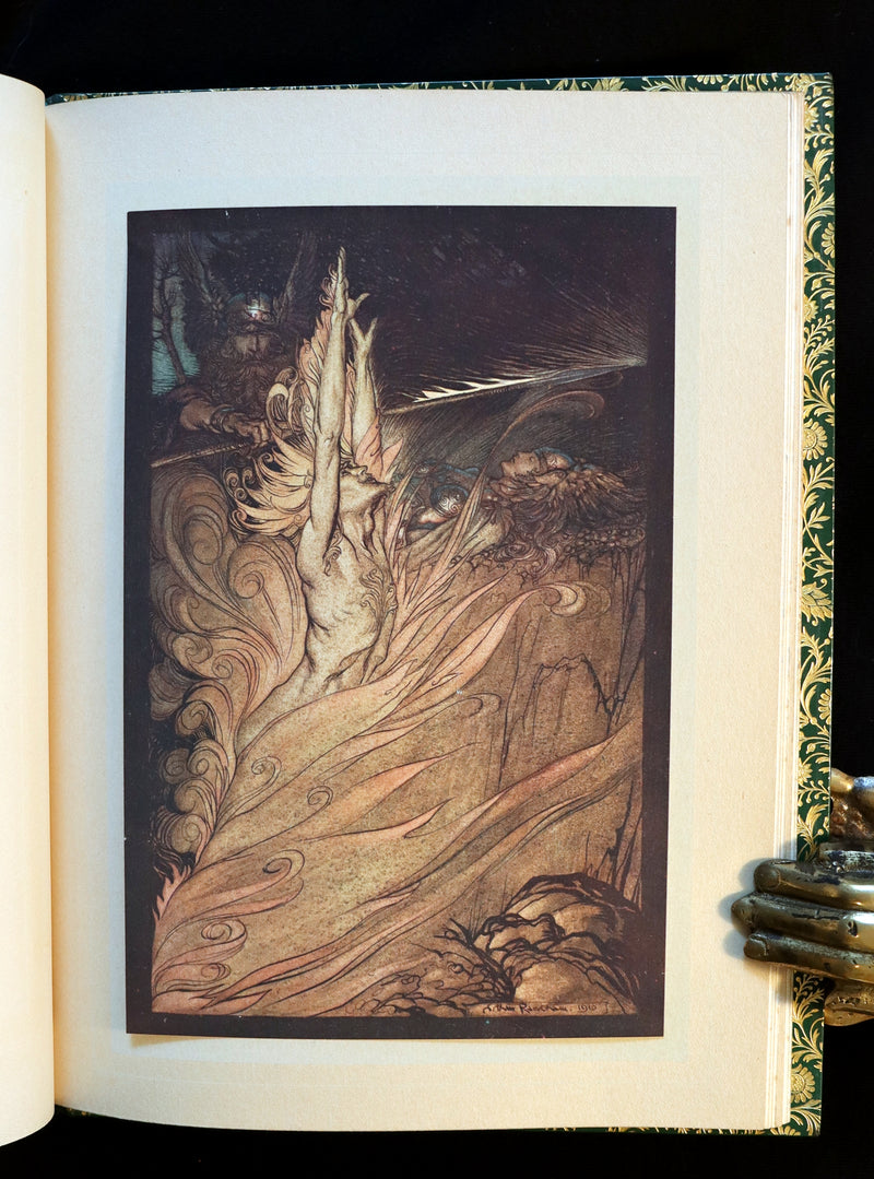 1910 Rare 1stED bound by Bayntun Riviere - Wagner's Rhinegold and the Valkyrie illustrated by Arthur RACKHAM.