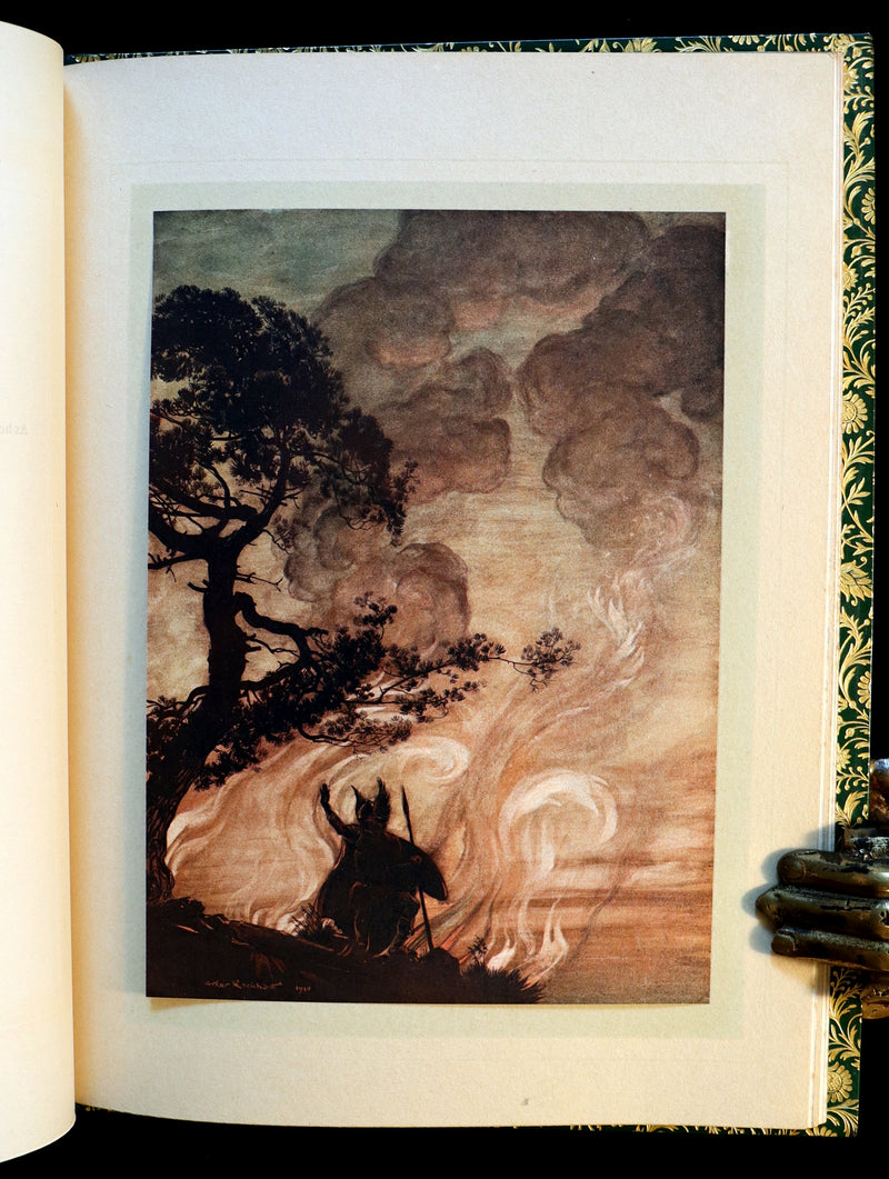 1910 Rare 1stED bound by Bayntun Riviere - Wagner's Rhinegold and the Valkyrie illustrated by Arthur RACKHAM.