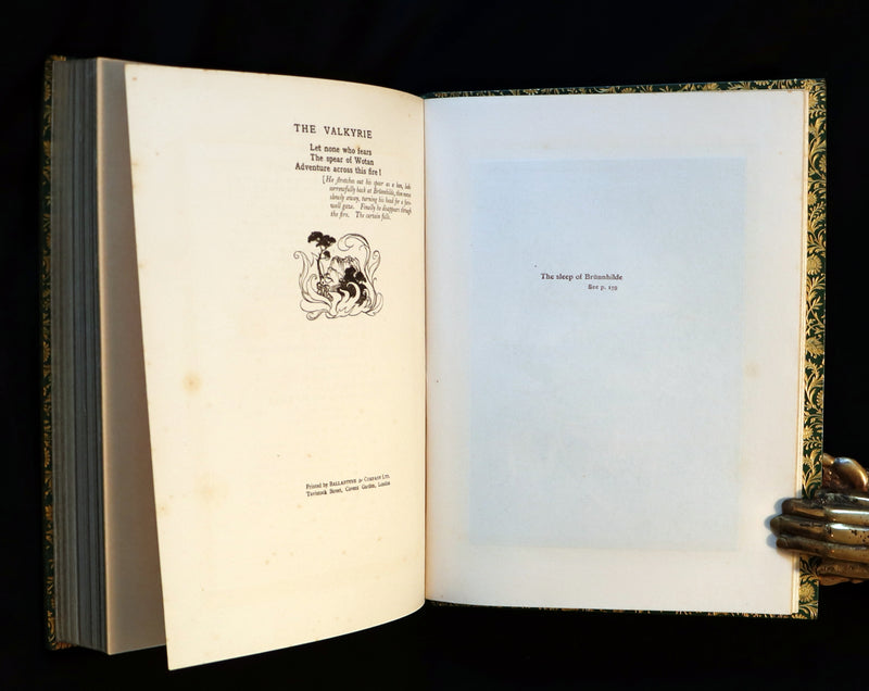1910 Rare 1stED bound by Bayntun Riviere - Wagner's Rhinegold and the Valkyrie illustrated by Arthur RACKHAM.