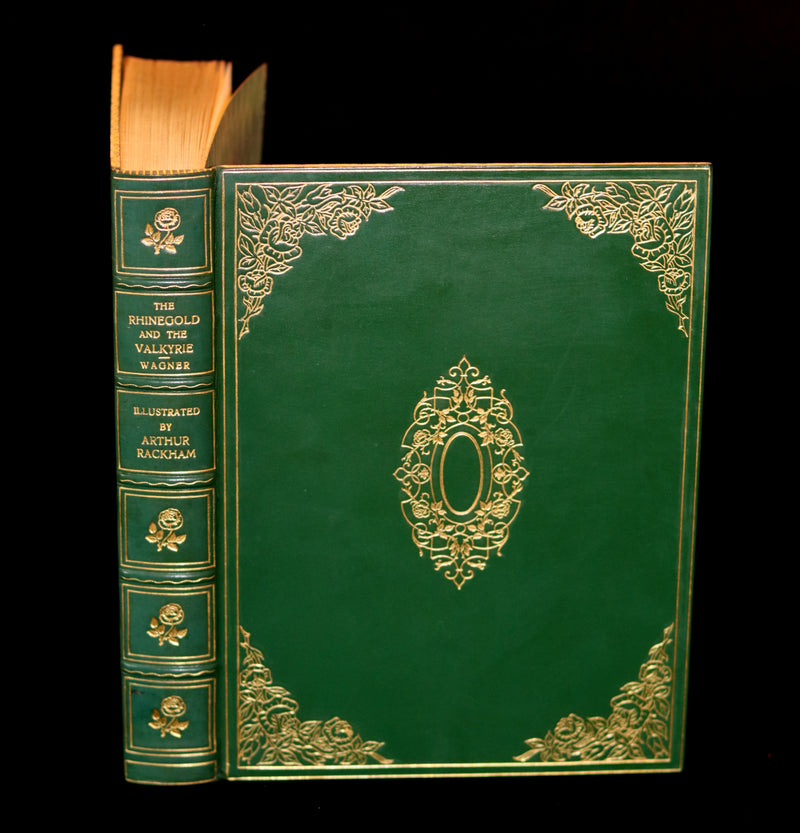 1910 Rare 1stED bound by Bayntun Riviere - Wagner's Rhinegold and the Valkyrie illustrated by Arthur RACKHAM.