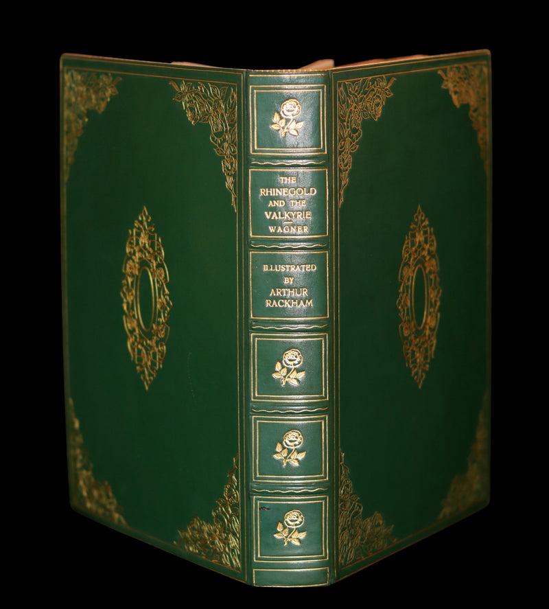 1910 Rare 1stED bound by Bayntun Riviere - Wagner's Rhinegold and the Valkyrie illustrated by Arthur RACKHAM.