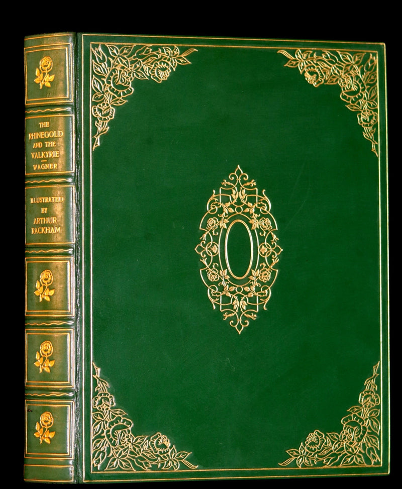 1910 Rare 1stED bound by Bayntun Riviere - Wagner's Rhinegold and the Valkyrie illustrated by Arthur RACKHAM.