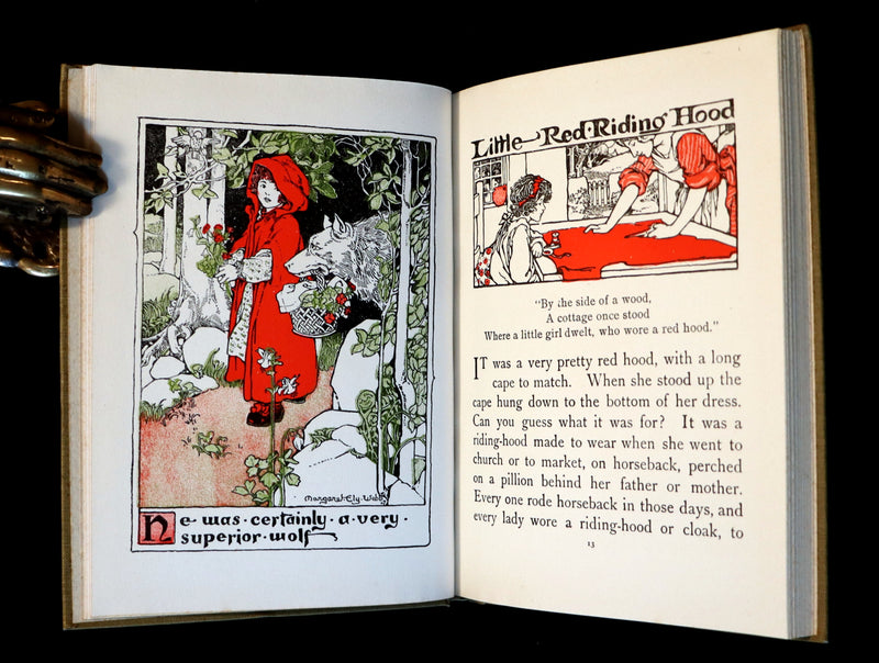 1910 Rare Edition - Old Fashioned Fairy Tales illustrated by Margaret Ely Webb.