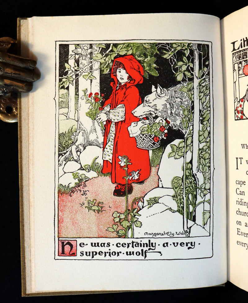 1910 Rare Edition - Old Fashioned Fairy Tales illustrated by Margaret Ely Webb.