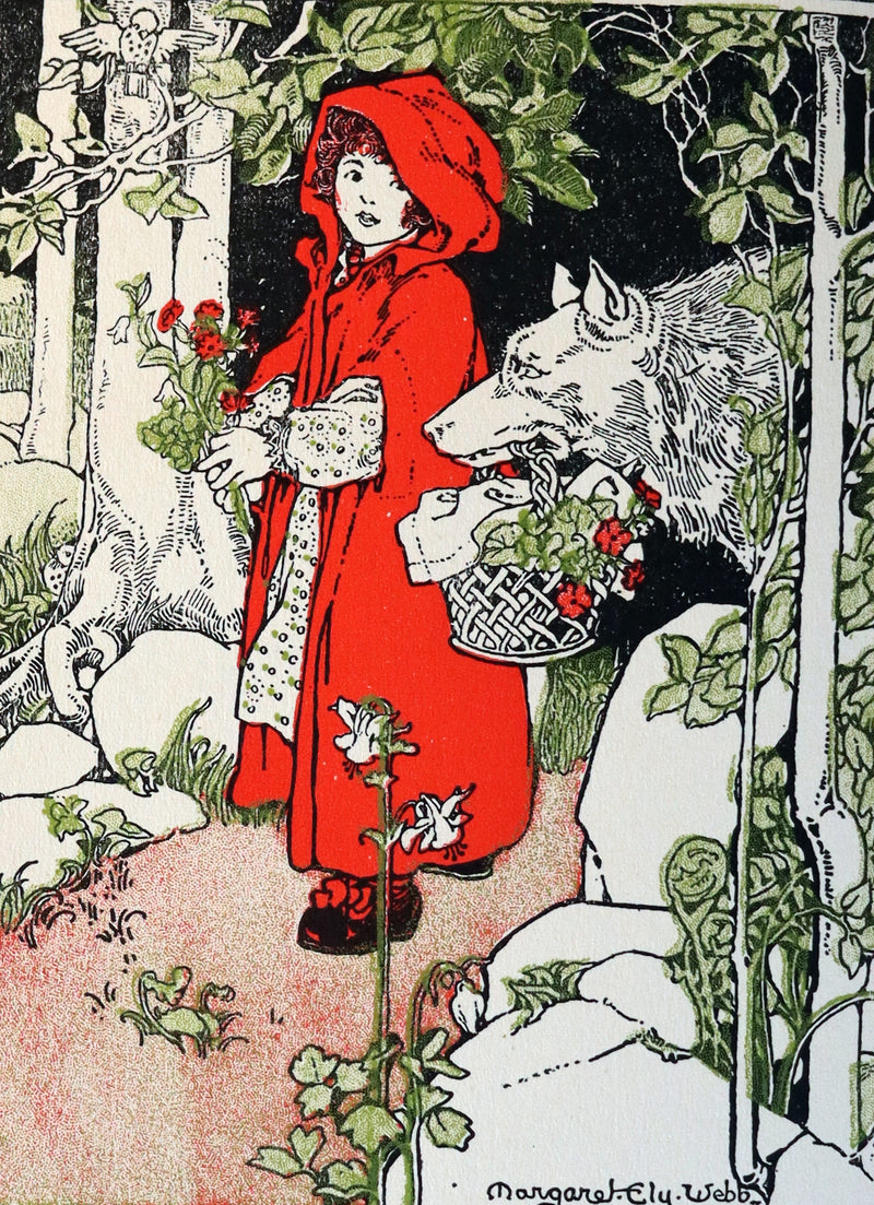 1910 Rare Edition - Old Fashioned Fairy Tales illustrated by Margaret Ely Webb.