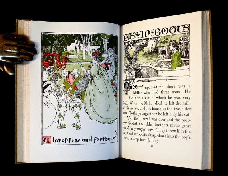 1910 Rare Edition - Old Fashioned Fairy Tales illustrated by Margaret Ely Webb.