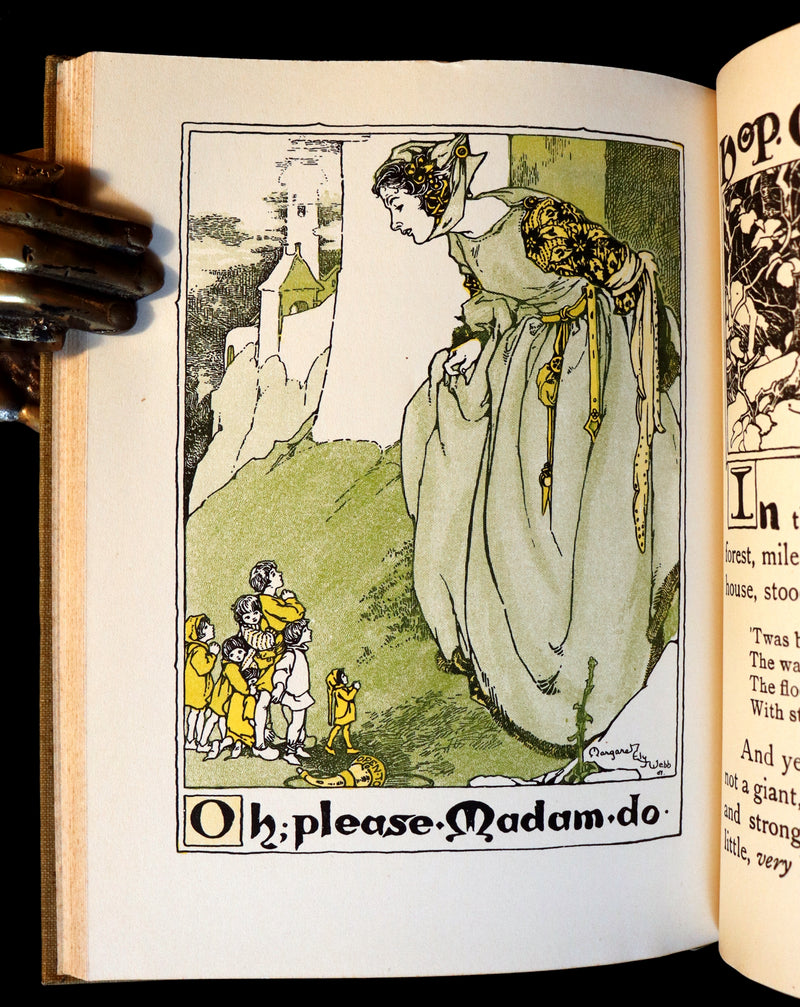 1910 Rare Edition - Old Fashioned Fairy Tales illustrated by Margaret Ely Webb.