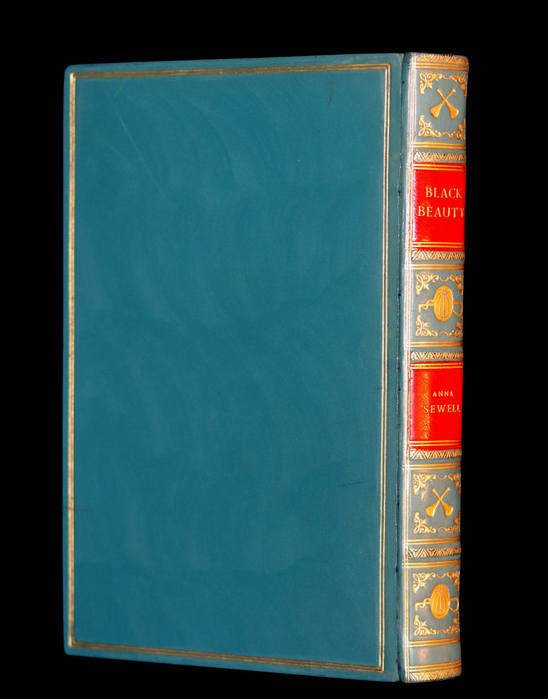 1966 Rare Bayntun for Brentano's binding - BLACK BEAUTY by Anna Sewell illustrated by Lucy Kemp-Welch.