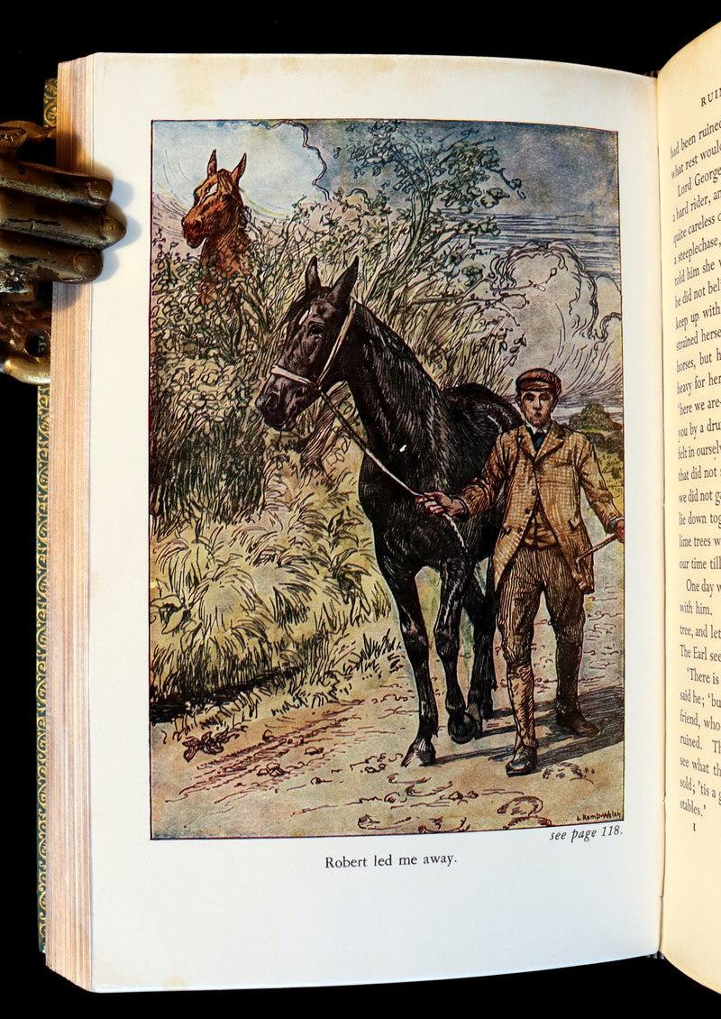 1966 Rare Bayntun for Brentano's binding - BLACK BEAUTY by Anna Sewell illustrated by Lucy Kemp-Welch.