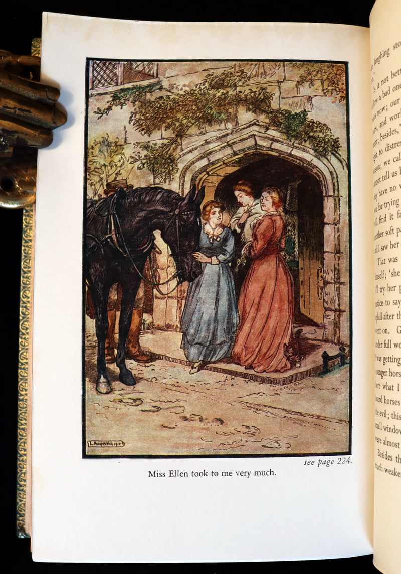 1966 Rare Bayntun for Brentano's binding - BLACK BEAUTY by Anna Sewell illustrated by Lucy Kemp-Welch.