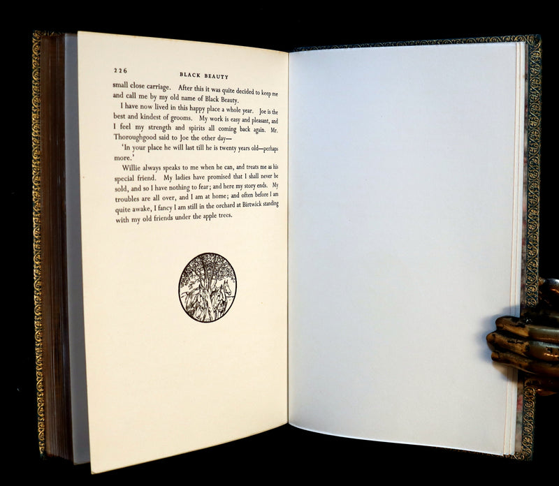 1966 Rare Bayntun for Brentano's binding - BLACK BEAUTY by Anna Sewell illustrated by Lucy Kemp-Welch.