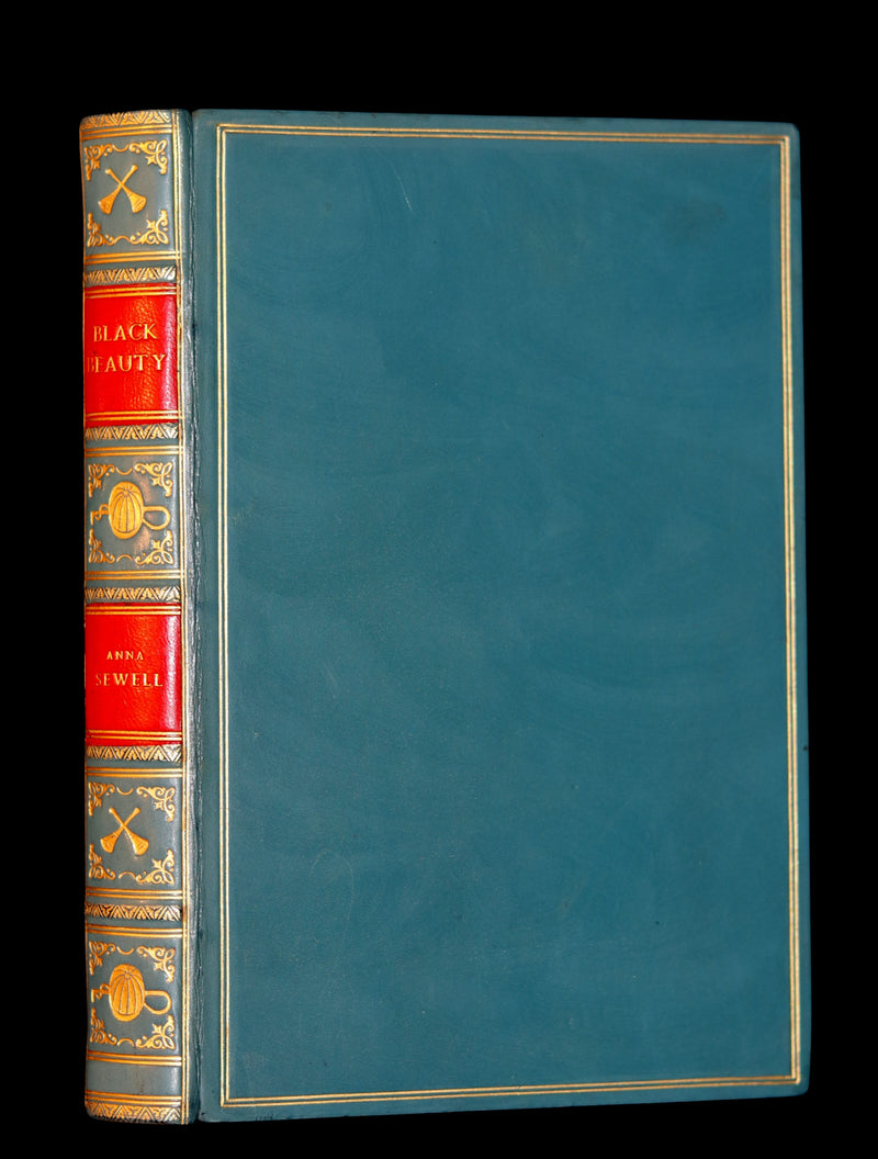 1966 Rare Bayntun for Brentano's binding - BLACK BEAUTY by Anna Sewell illustrated by Lucy Kemp-Welch.