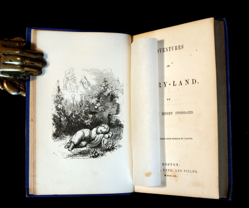 1853 Rare First Edition Book ~ Adventures in FAIRY-LAND by Richard Henry Stoddard.