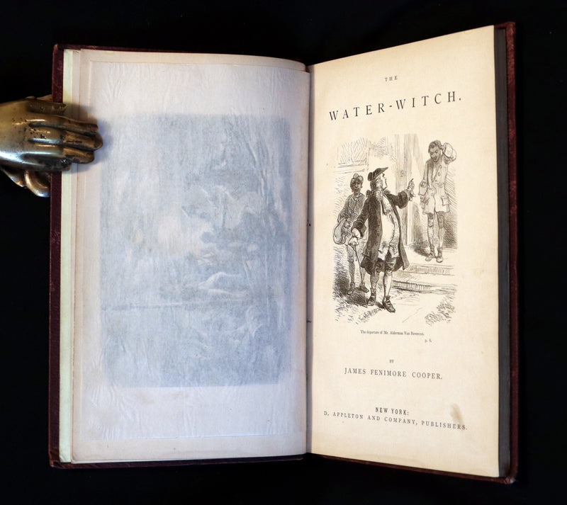 1874 Rare Victorian Book - THE WATER-WITCH by James Fenimore Cooper Illustrated by F. O. C. Darley.