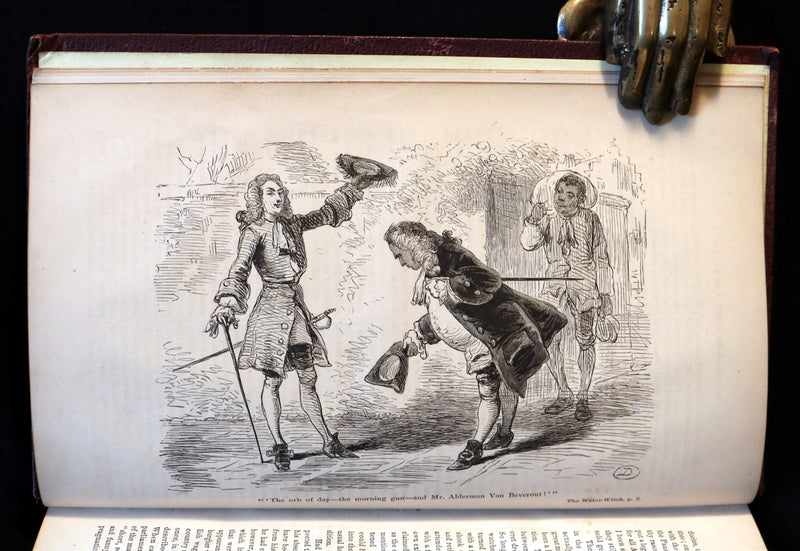 1874 Rare Victorian Book - THE WATER-WITCH by James Fenimore Cooper Illustrated by F. O. C. Darley.