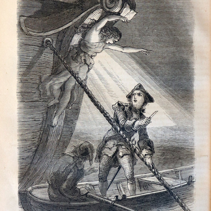 1874 Rare Victorian Book - THE WATER-WITCH by James Fenimore Cooper Illustrated by F. O. C. Darley.