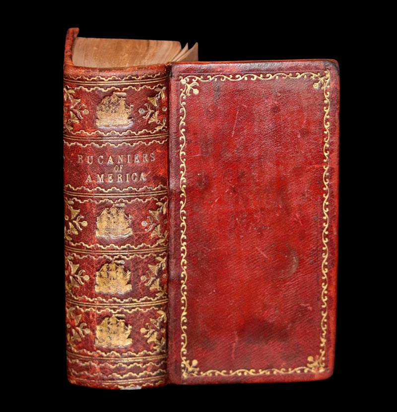 1810 Scarce Book - HISTORY OF THE BUCANIERS (BUCCANIERS) OF AMERICA - PIRATES.