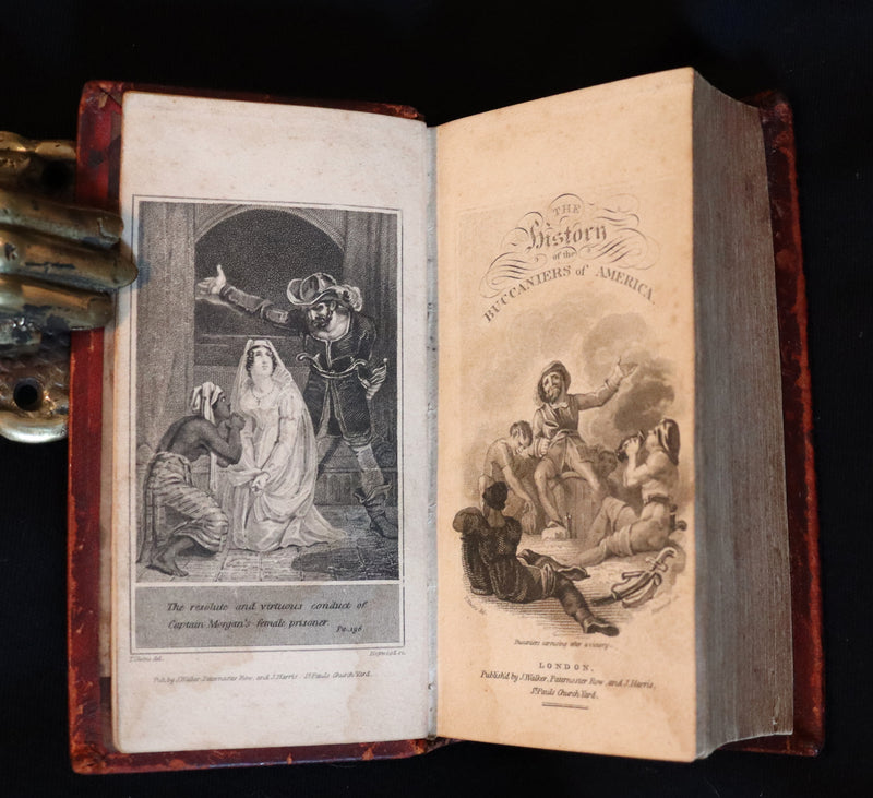 1810 Scarce Book - HISTORY OF THE BUCANIERS (BUCCANIERS) OF AMERICA - PIRATES.