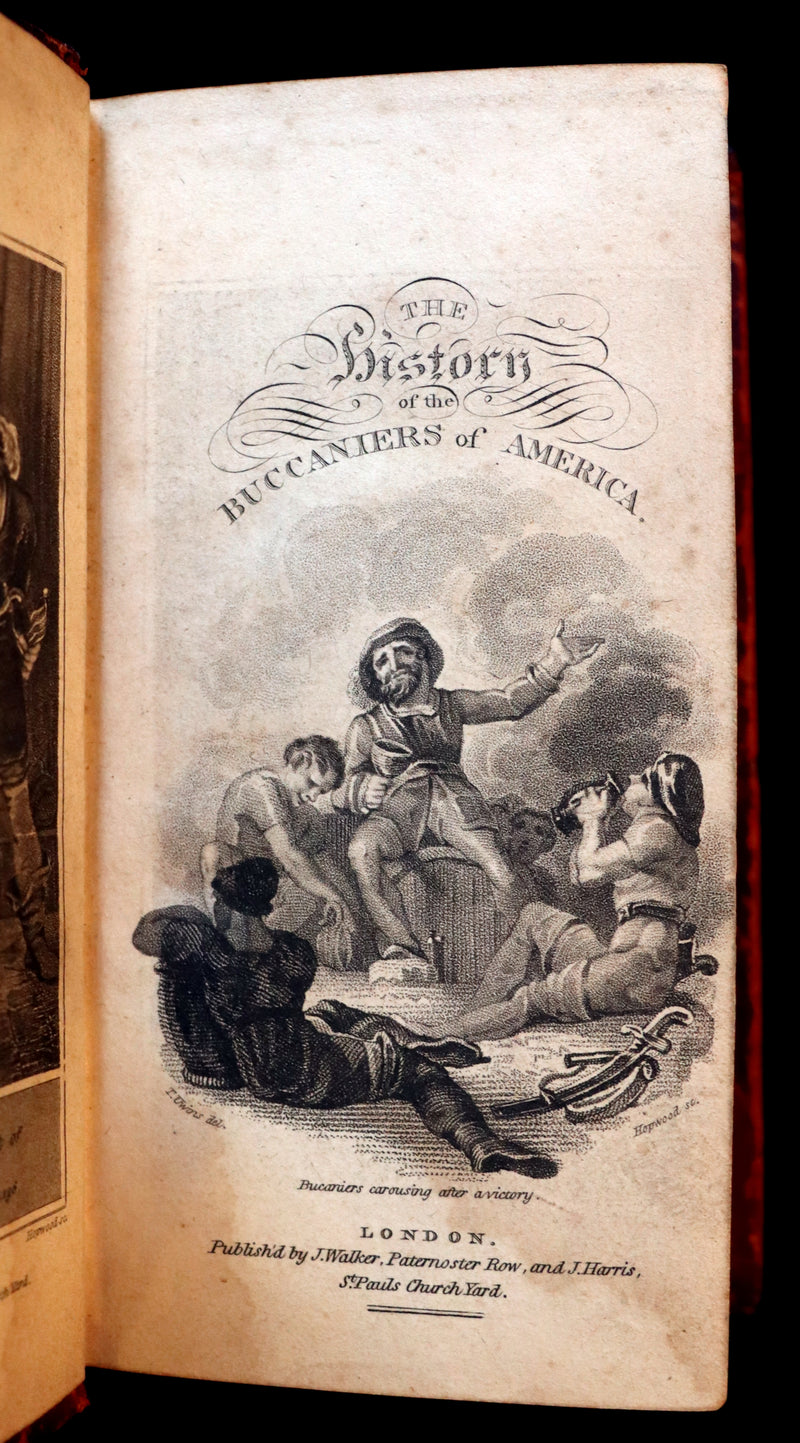 1810 Scarce Book - HISTORY OF THE BUCANIERS (BUCCANIERS) OF AMERICA - PIRATES.