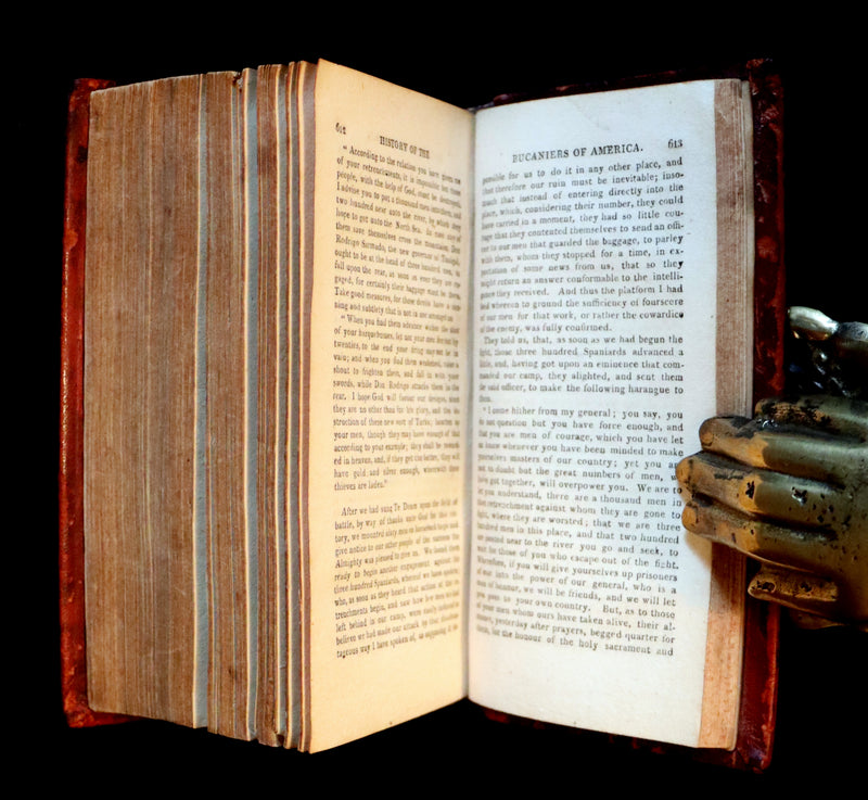 1810 Scarce Book - HISTORY OF THE BUCANIERS (BUCCANIERS) OF AMERICA - PIRATES.