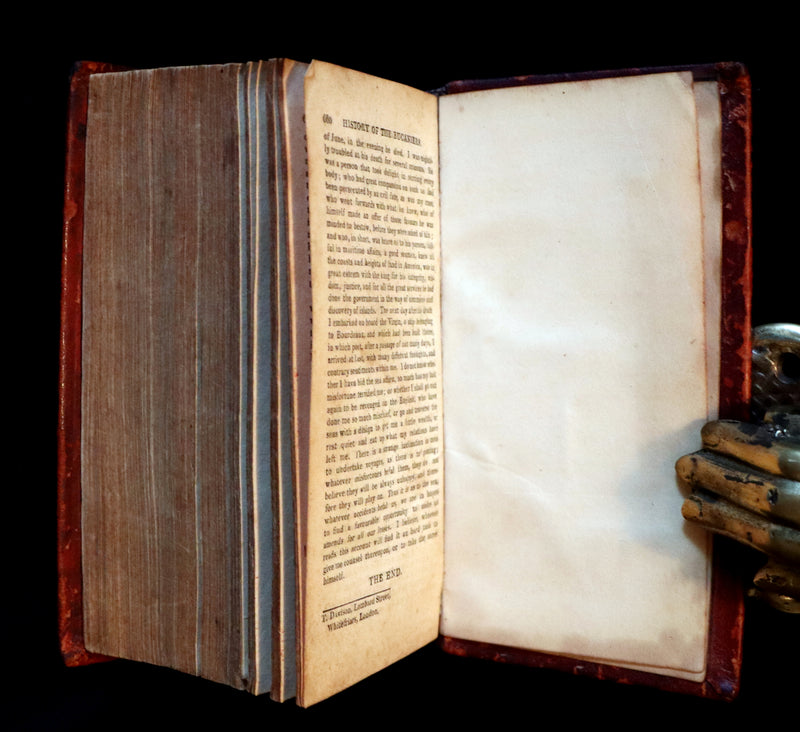 1810 Scarce Book - HISTORY OF THE BUCANIERS (BUCCANIERS) OF AMERICA - PIRATES.