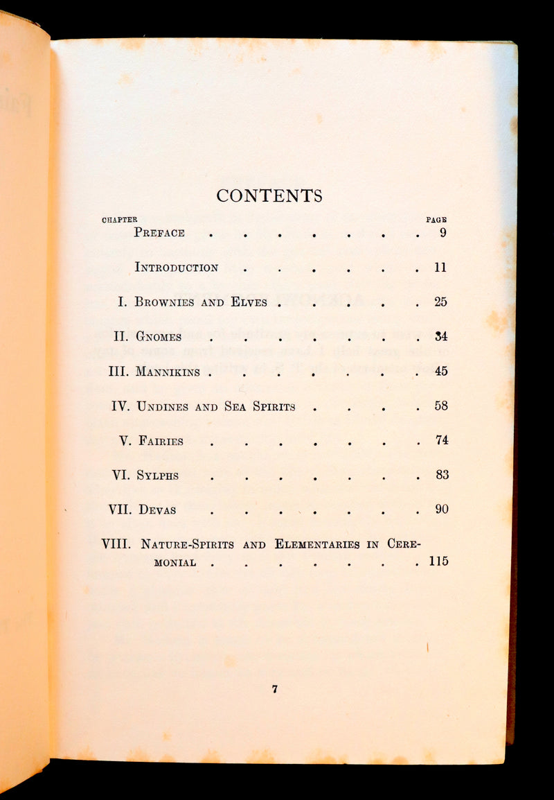1925 Rare First Edition Book - Fairies at Work and at Play observed by Geoffrey Hodson.