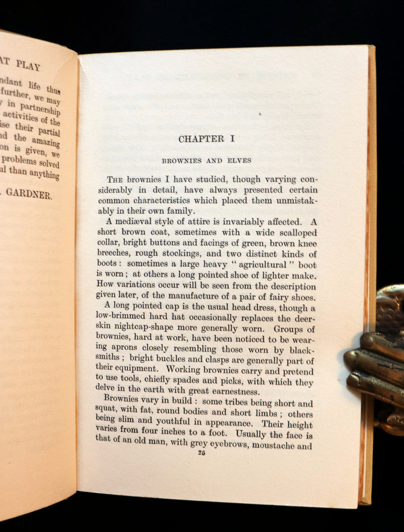 1925 Rare First Edition Book - Fairies at Work and at Play observed by Geoffrey Hodson.