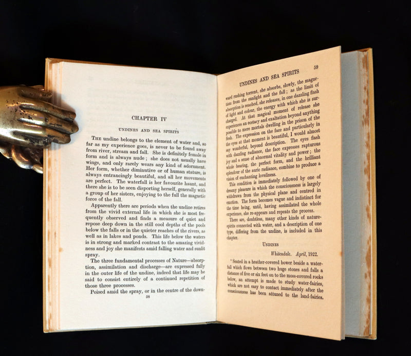 1925 Rare First Edition Book - Fairies at Work and at Play observed by Geoffrey Hodson.