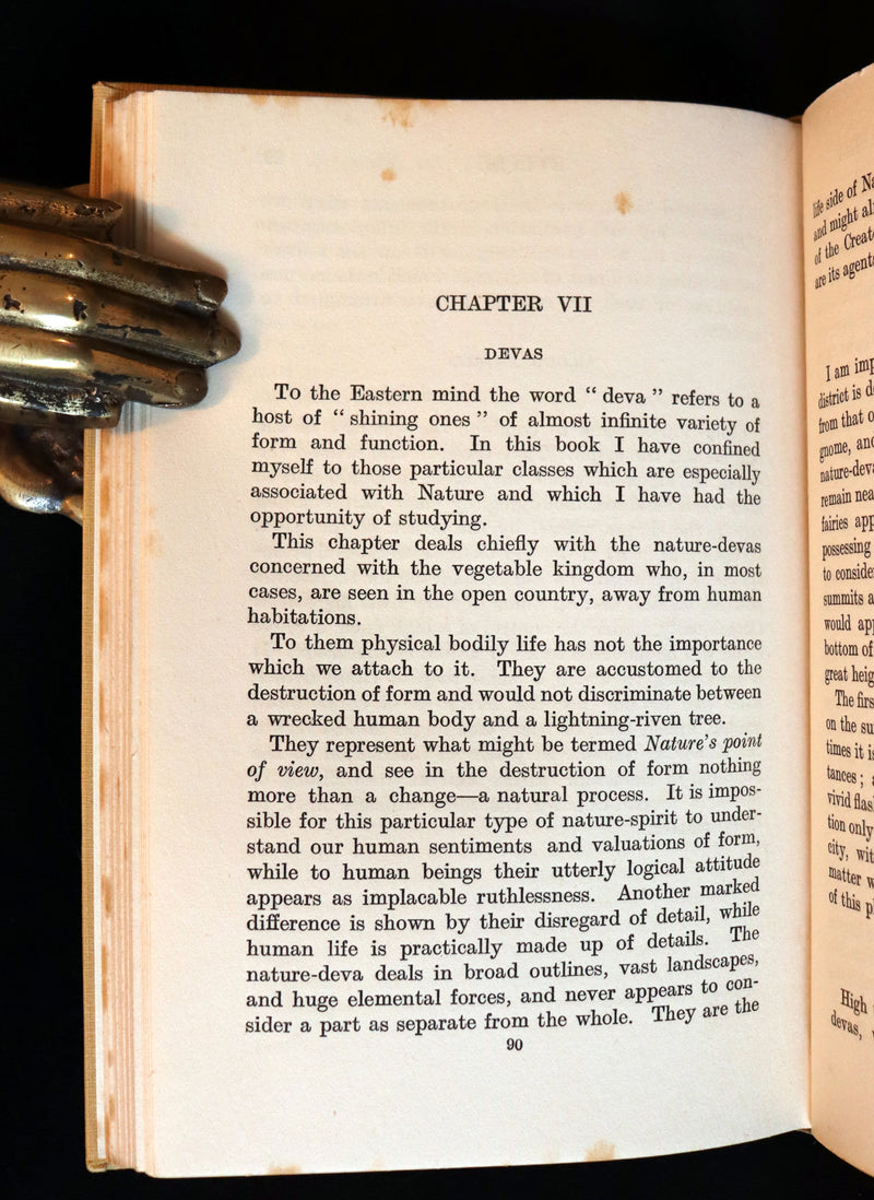 1925 Rare First Edition Book - Fairies at Work and at Play observed by Geoffrey Hodson.
