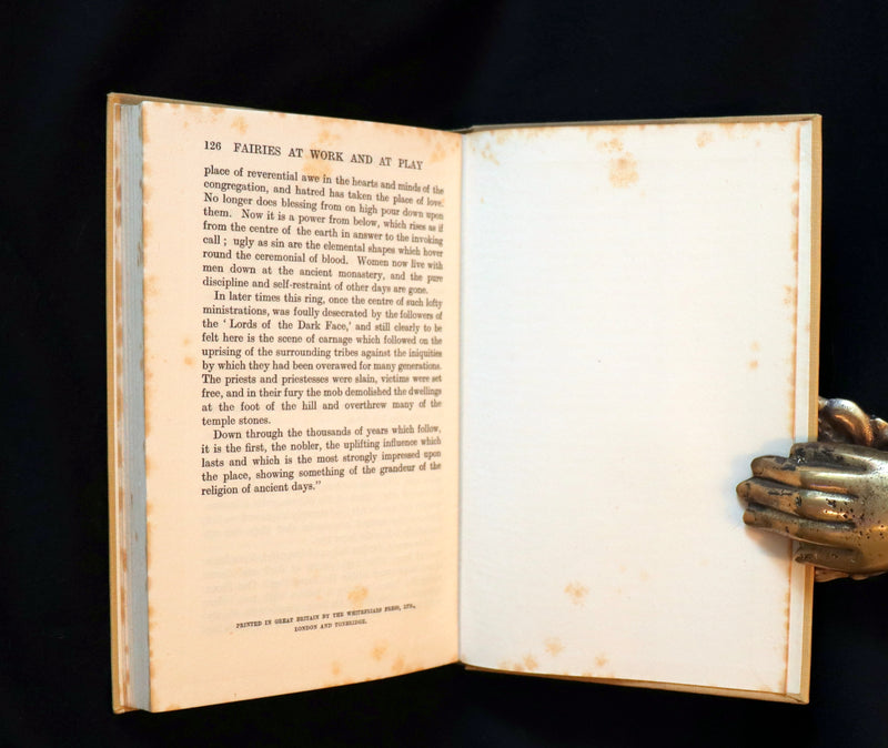 1925 Rare First Edition Book - Fairies at Work and at Play observed by Geoffrey Hodson.