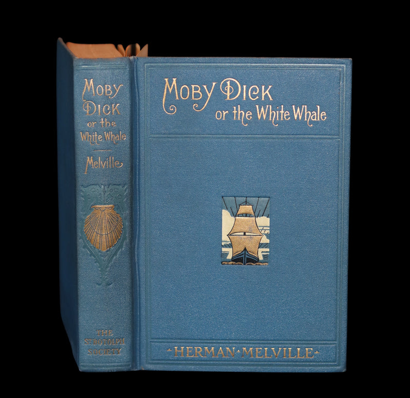 1922 Rare Book - MOBY DICK or The White Whale by Herman Melville illustrated by Augustus Burnham Shute.