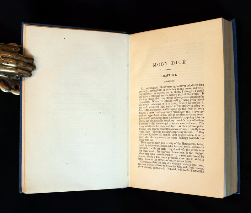 1922 Rare Book - MOBY DICK or The White Whale by Herman Melville illustrated by Augustus Burnham Shute.