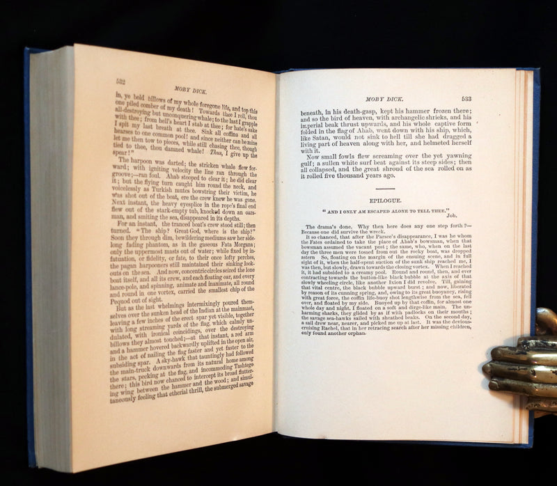 1922 Rare Book - MOBY DICK or The White Whale by Herman Melville illustrated by Augustus Burnham Shute.