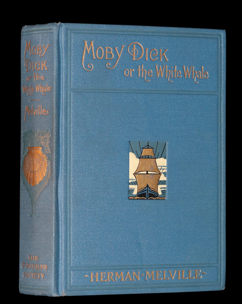 1922 Rare Book - MOBY DICK or The White Whale by Herman Melville illustrated by Augustus Burnham Shute.