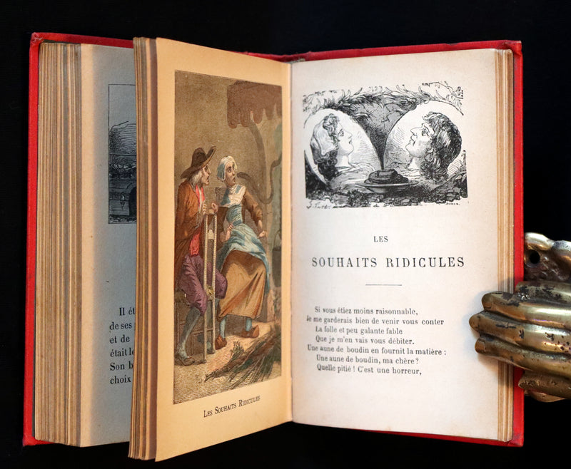 1890 Scarce color illustrated French Book ~ Contes des Fees by Charles Perrault - Fairy Tales.