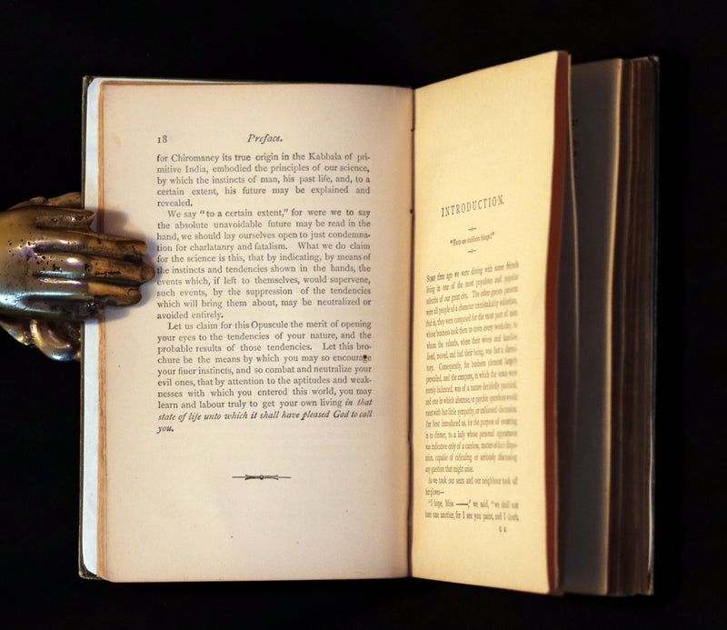 1890 Scarce Chrimancy Book - The Language of the Hand or The Art of Reading the Hand by Henry Frith.