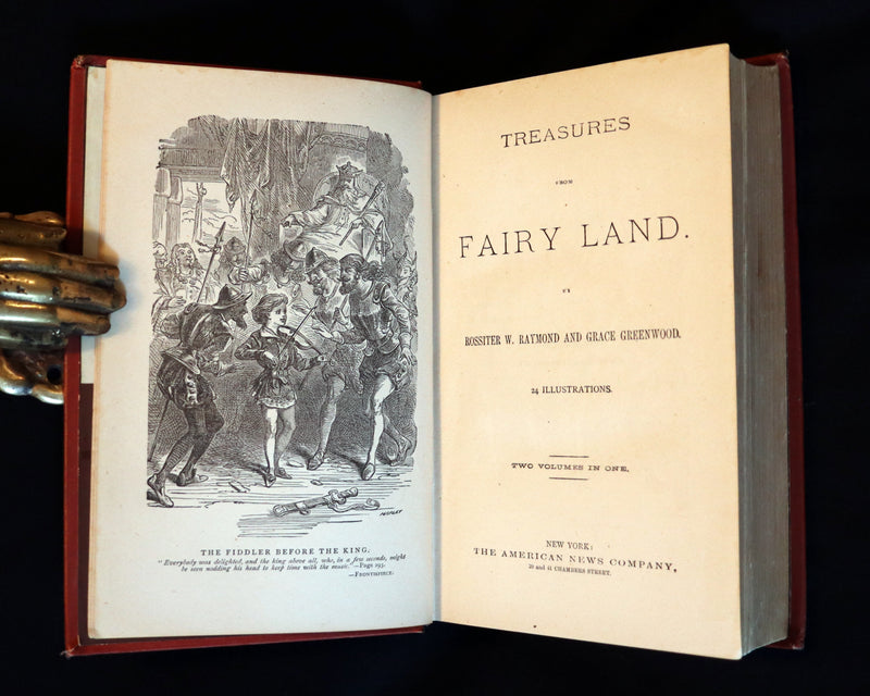 1879 Rare Victorian Book ~ Treasures from FAIRY LAND by Raymond and Greenwood.